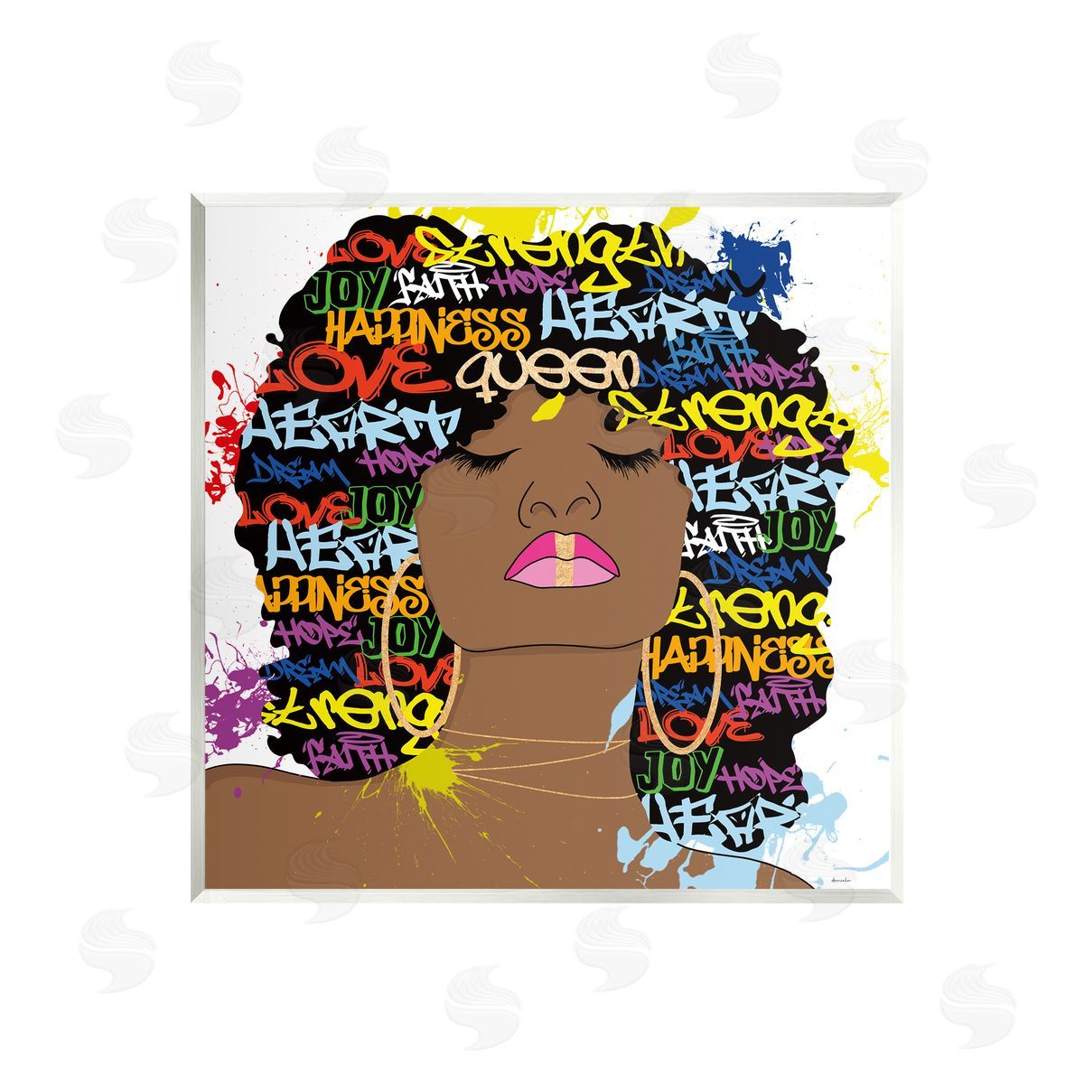 Daniela Santiago Modern Motivational Girl Wall Plaque Artside_