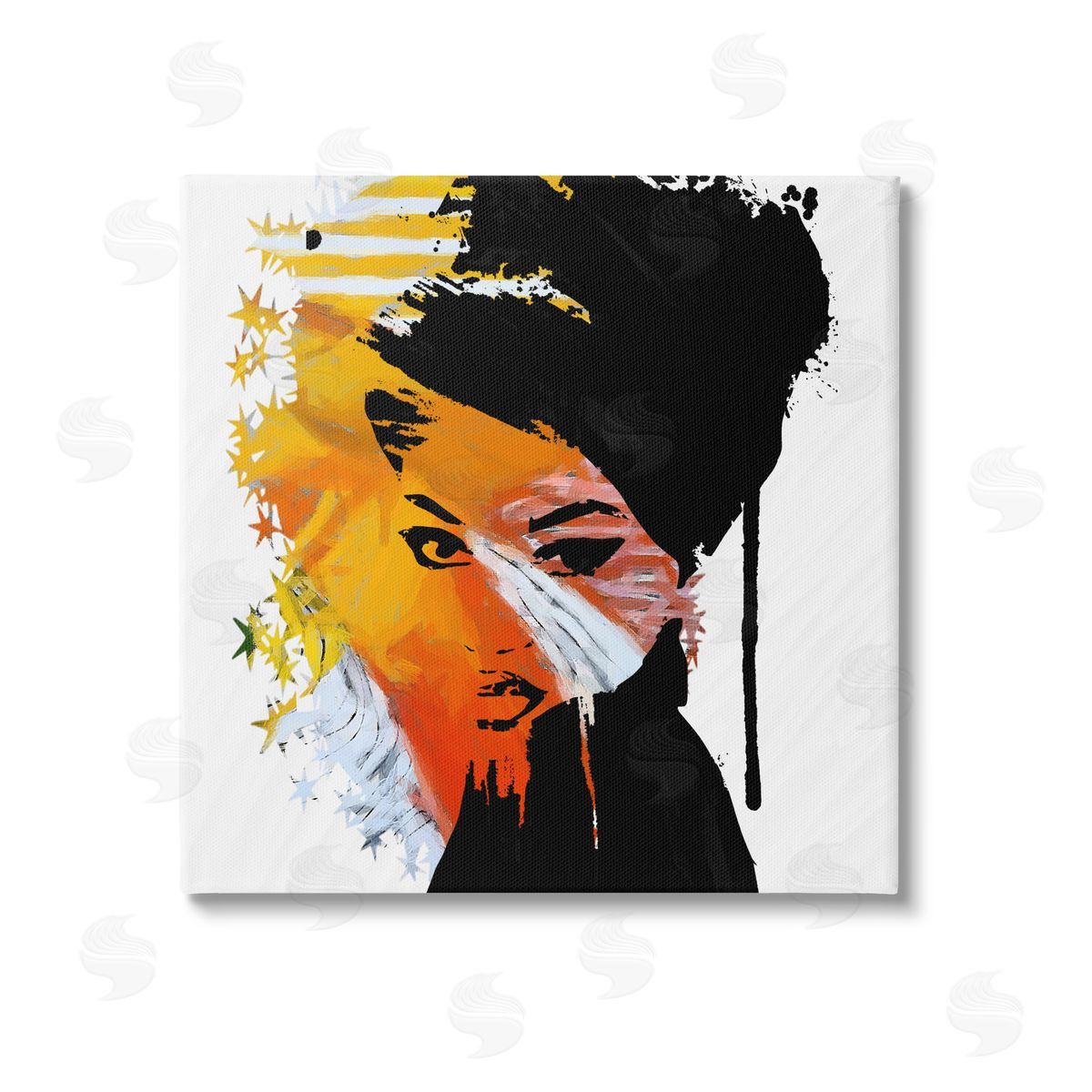 Karen Smith Abstract Woman & Stars Canvas Wall Art