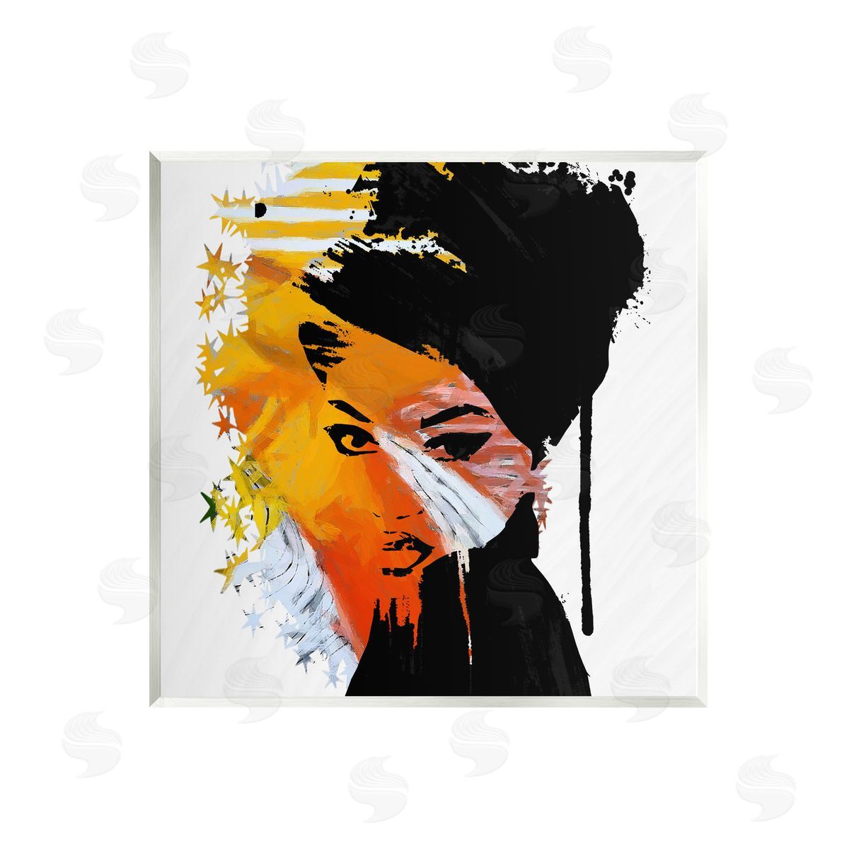 Karen Smith Abstract Woman & Stars Wall Plaque Artside_