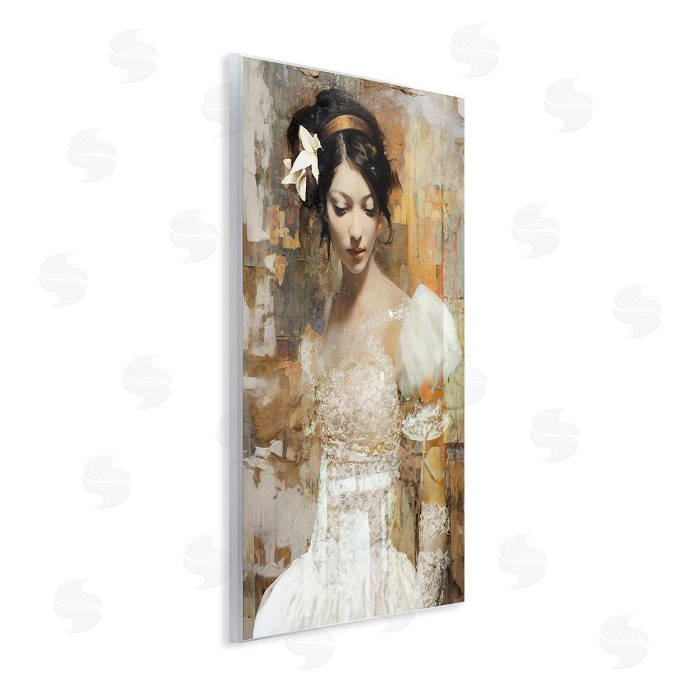 Enrico McGarrigle Abstract Bride Collage Wooden Wall Plaque Art Print