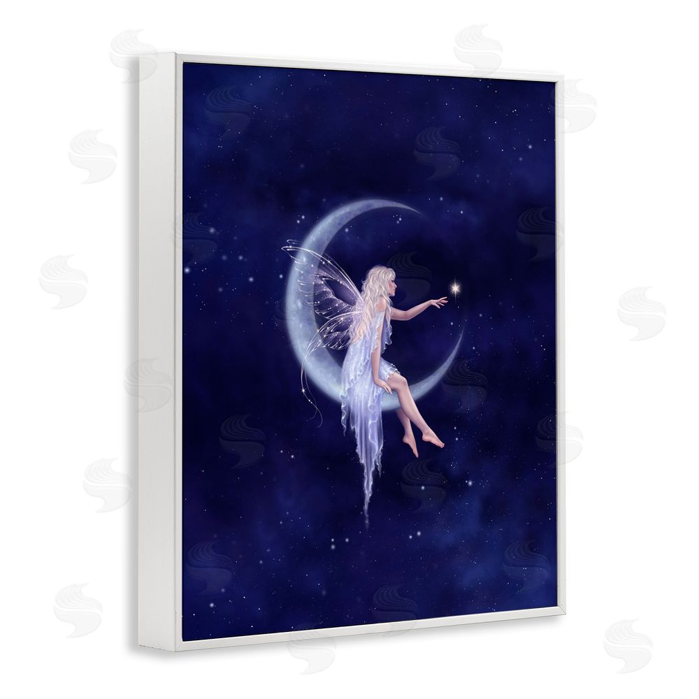 Rachel Anderson Birth of a Star Fairy White Framed Giclee Wall Art Print