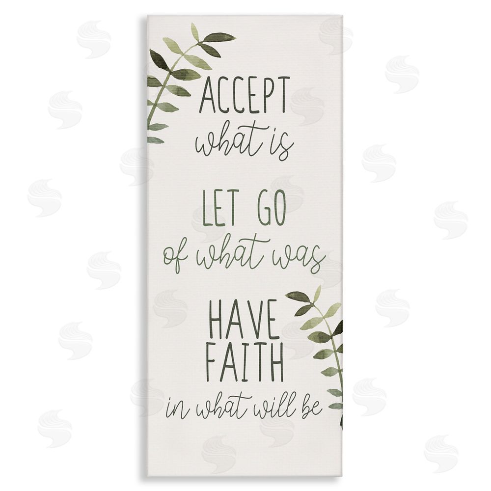 Kim Allen Accept & Have Faith Canvas Wall Art Print