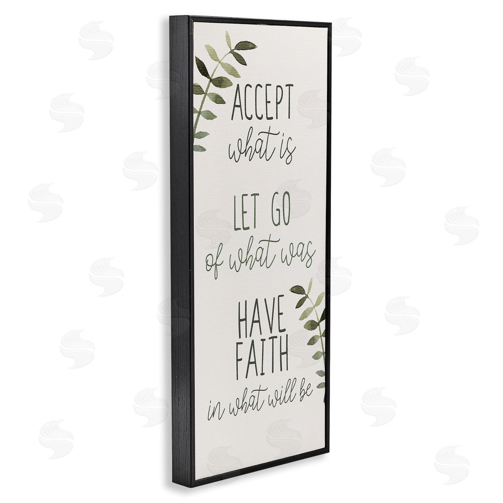 Kim Allen Accept & Have Faith Black Framed Giclee Wall Art Print