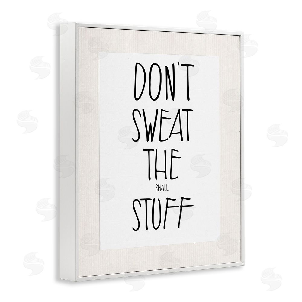 Karen Smith Don't Sweat Small Stuff White Framed Giclee Wall Art Print
