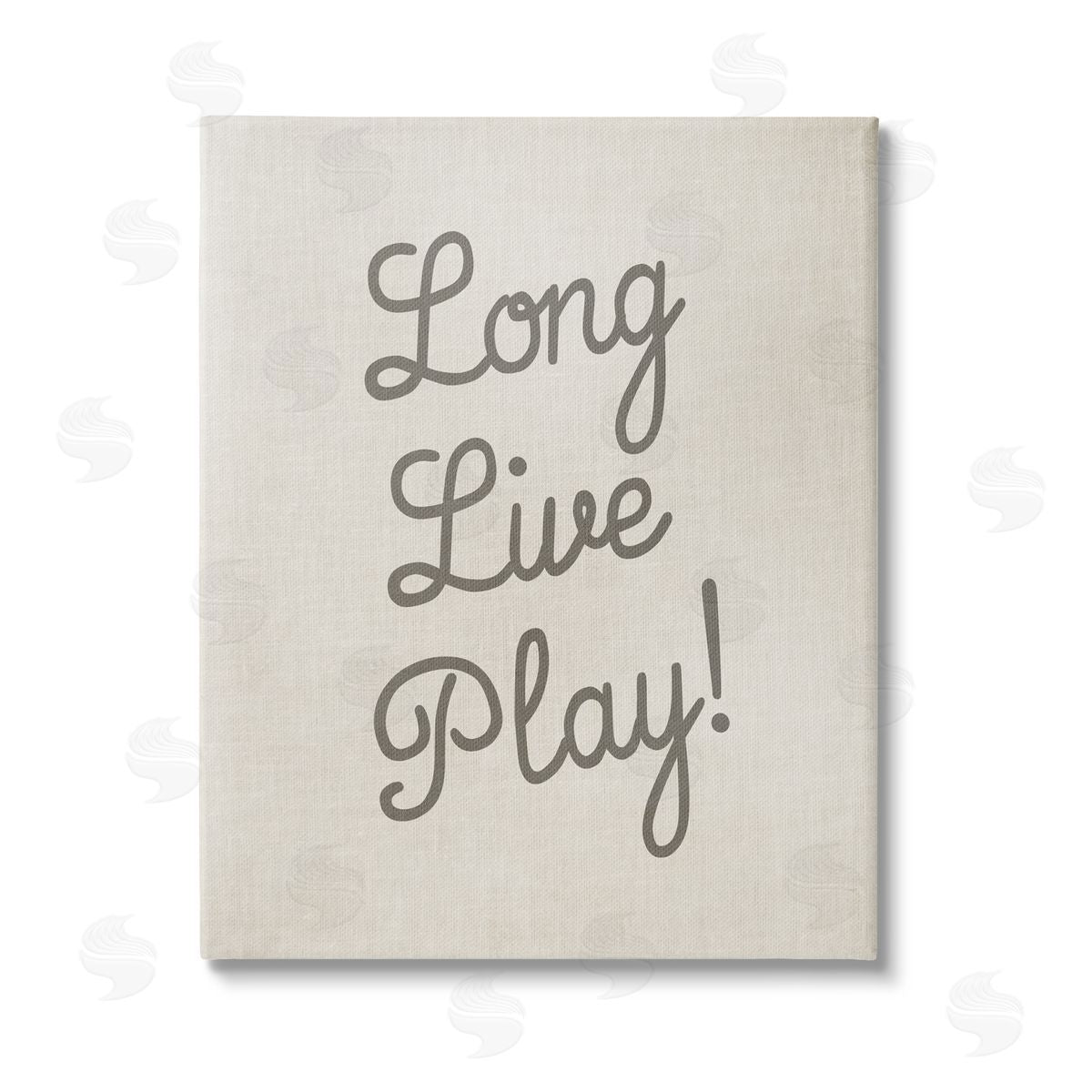 Stupell Studio Long Live Play Phrase Canvas Wall Art Print