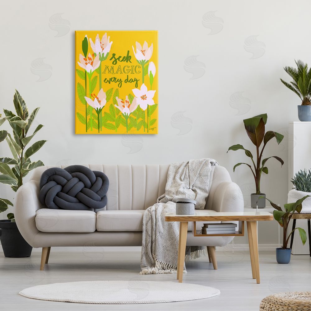 Pragya Kothari Seek Magic Every Day Canvas Wall Art Print in Room