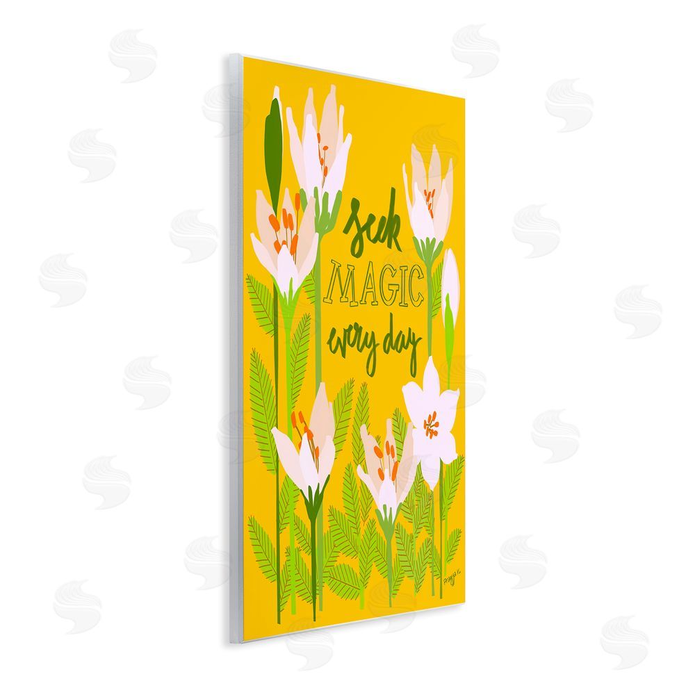 Pragya Kothari Seek Magic Every Day Wooden Wall Plaque Art Print