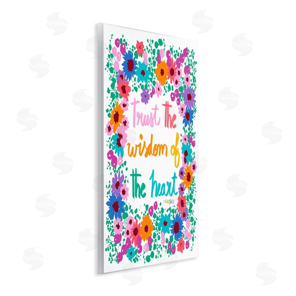 Pragya Kothari Wisdom of Heart Phrase Wooden Wall Plaque Art Print