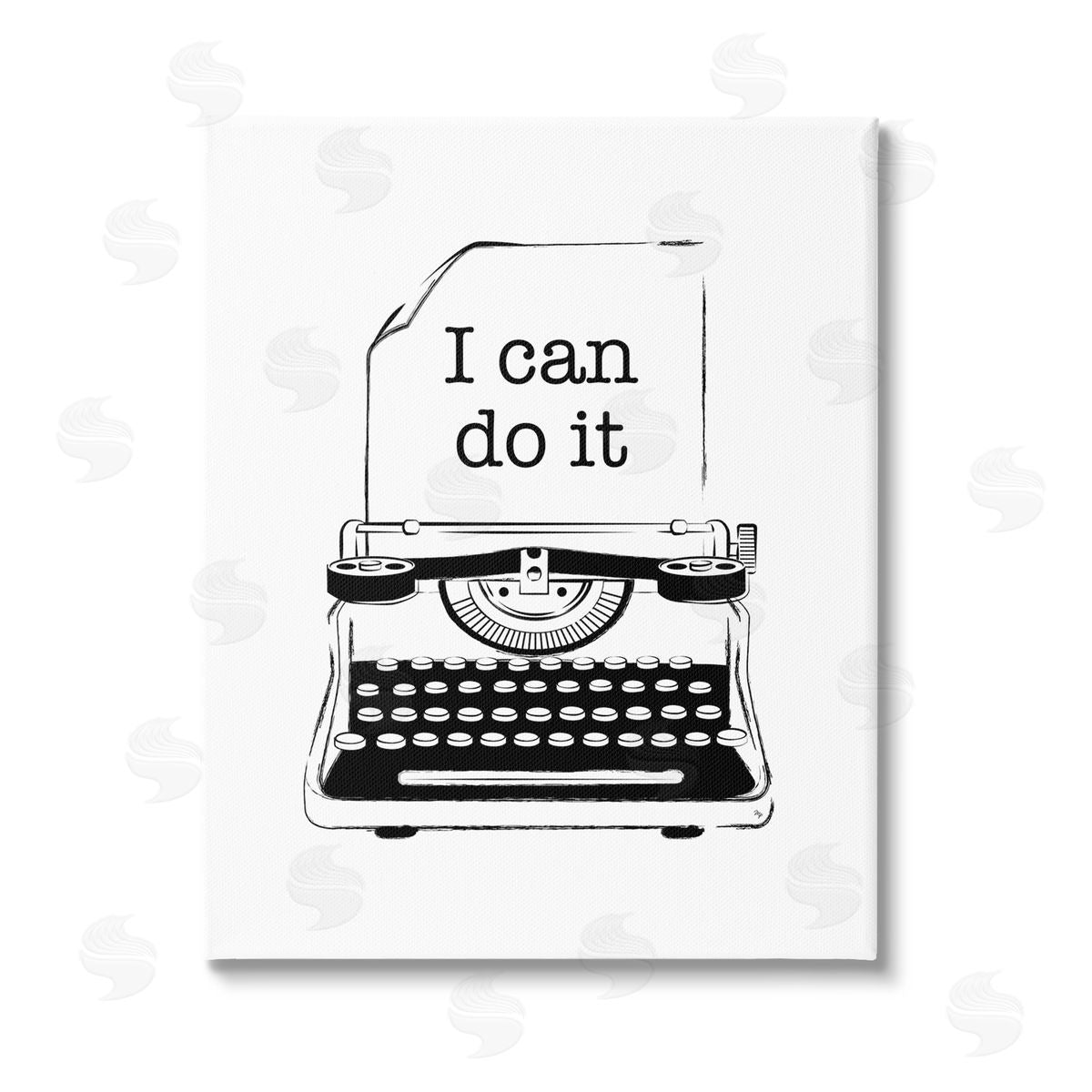 Martina Pavlova I Can Do It Typewriter Canvas Wall Art Print
