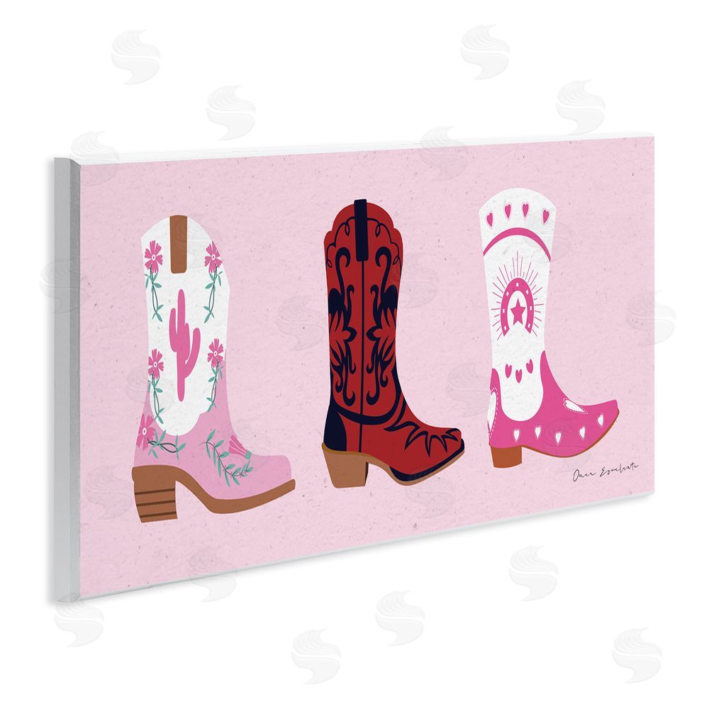 Omar Escalante Various Cowgirl Boots Wall Plaque Art Print