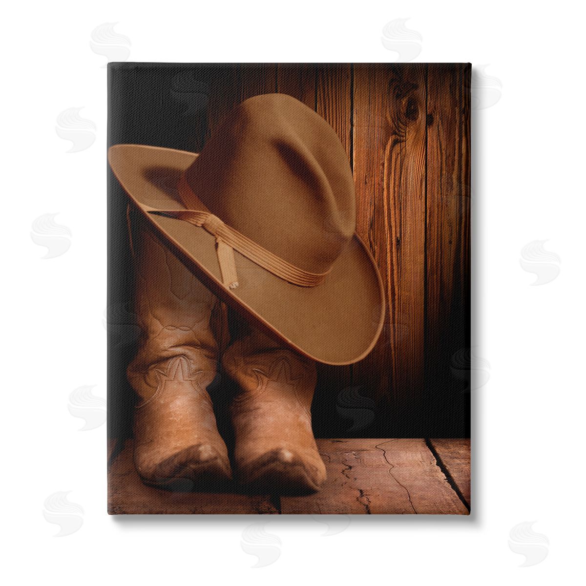 Marcus Prime Cowboy Boots & Hat Canvas Wall Art Print
