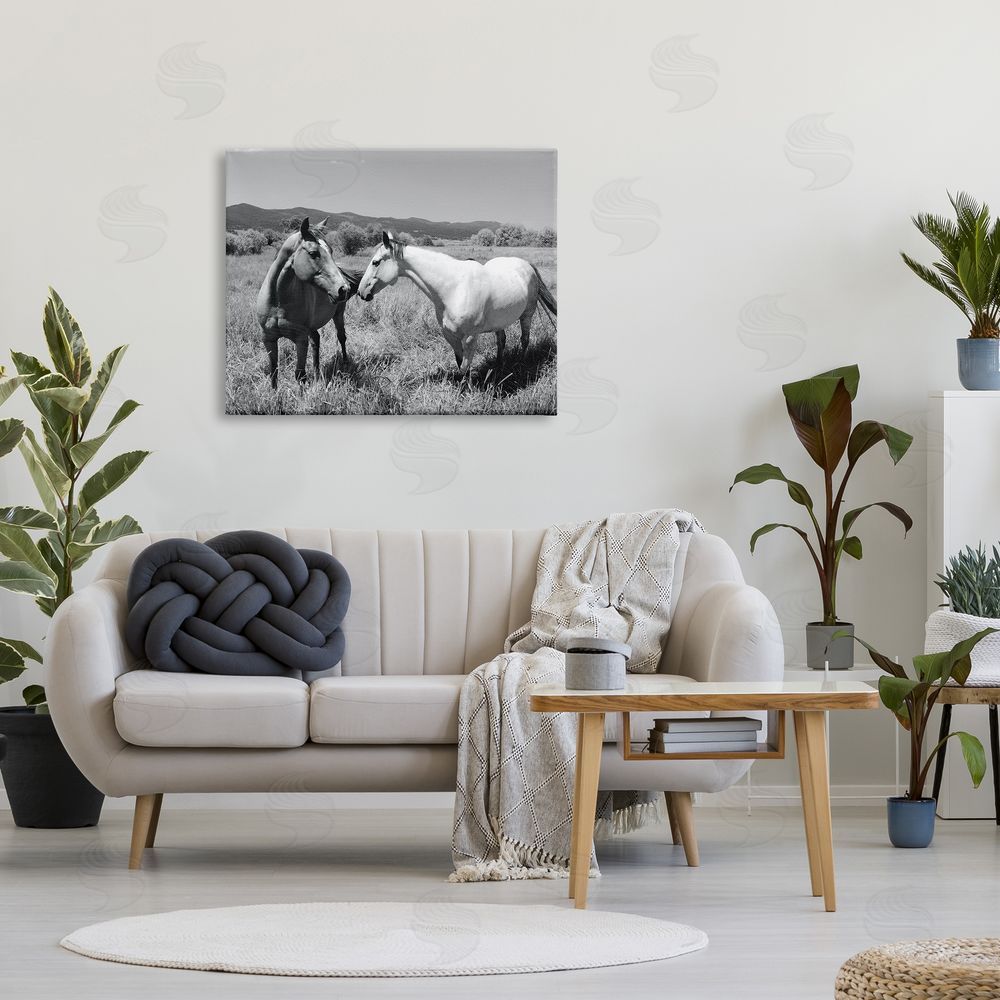 Steve Toole Two Horses Photography Canvas Wall Art Print in Room