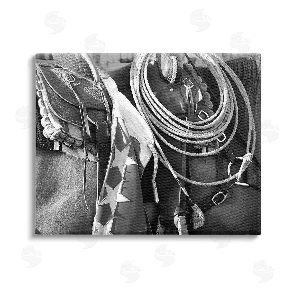 Steve Toole Equestrian Saddle Photography Canvas Wall Art Print
