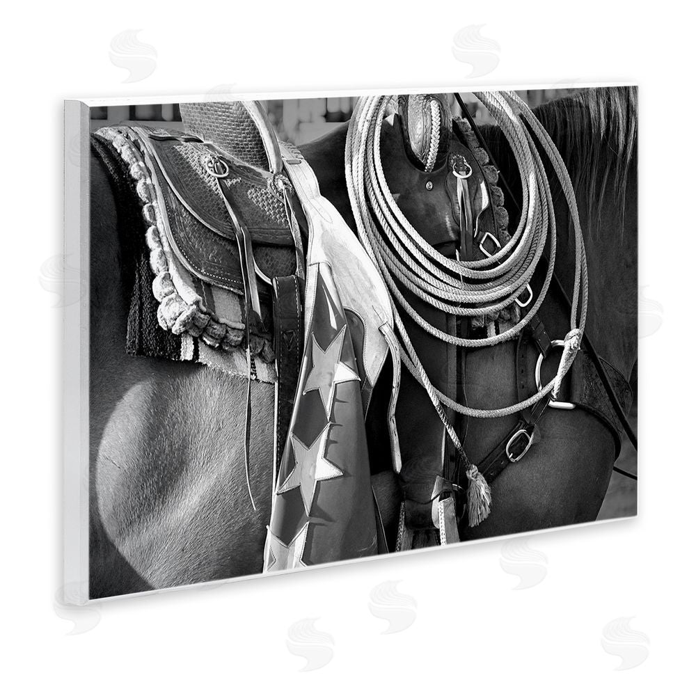 Steve Toole Equestrian Saddle Photography Wooden Wall Plaque Art Print