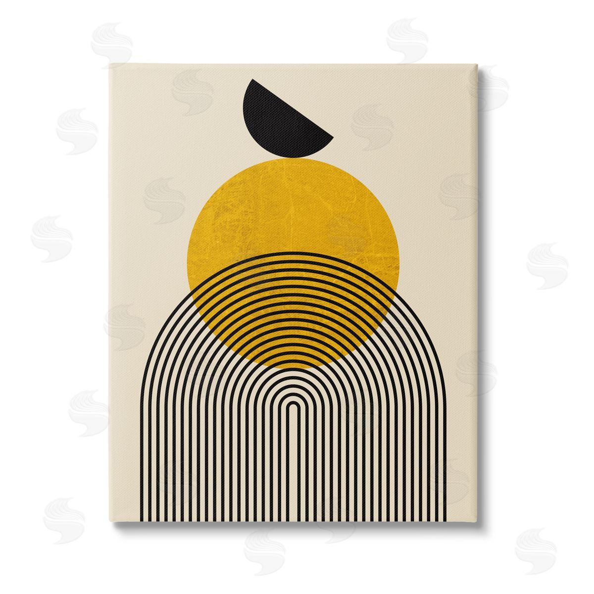 Daniela Santiago Balancing Neutral Arch Shapes Stretched Canvas Wall Art Print