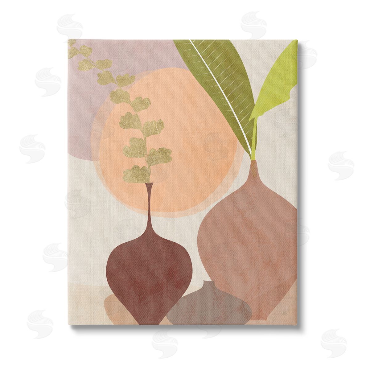 Susan Jill Boho House Plants Stretched Canvas Wall Art Print
