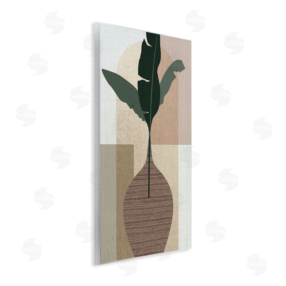 Susan Jill Earth Tones Plant Sprig Wall Plaque Art Print