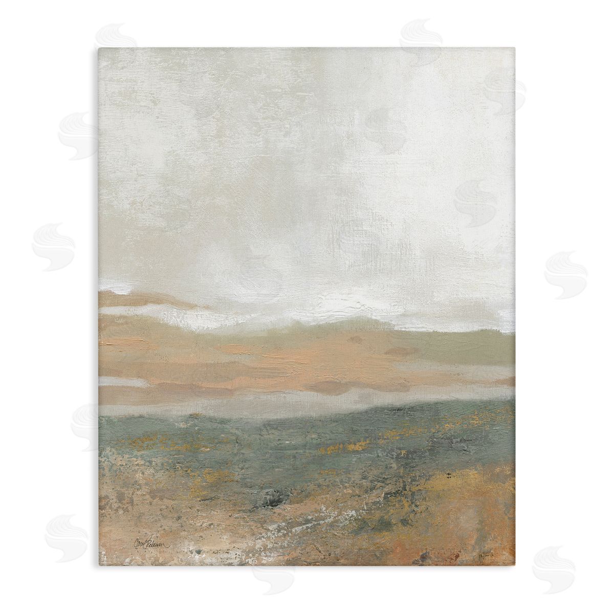 Carol Robinson Neutral Desert Abstraction Stretched Canvas Wall Art Print