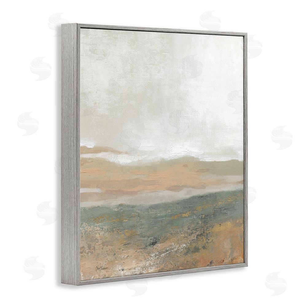 Carol Robinson Neutral Desert Abstraction Gray Framed Giclee Wall Art Print