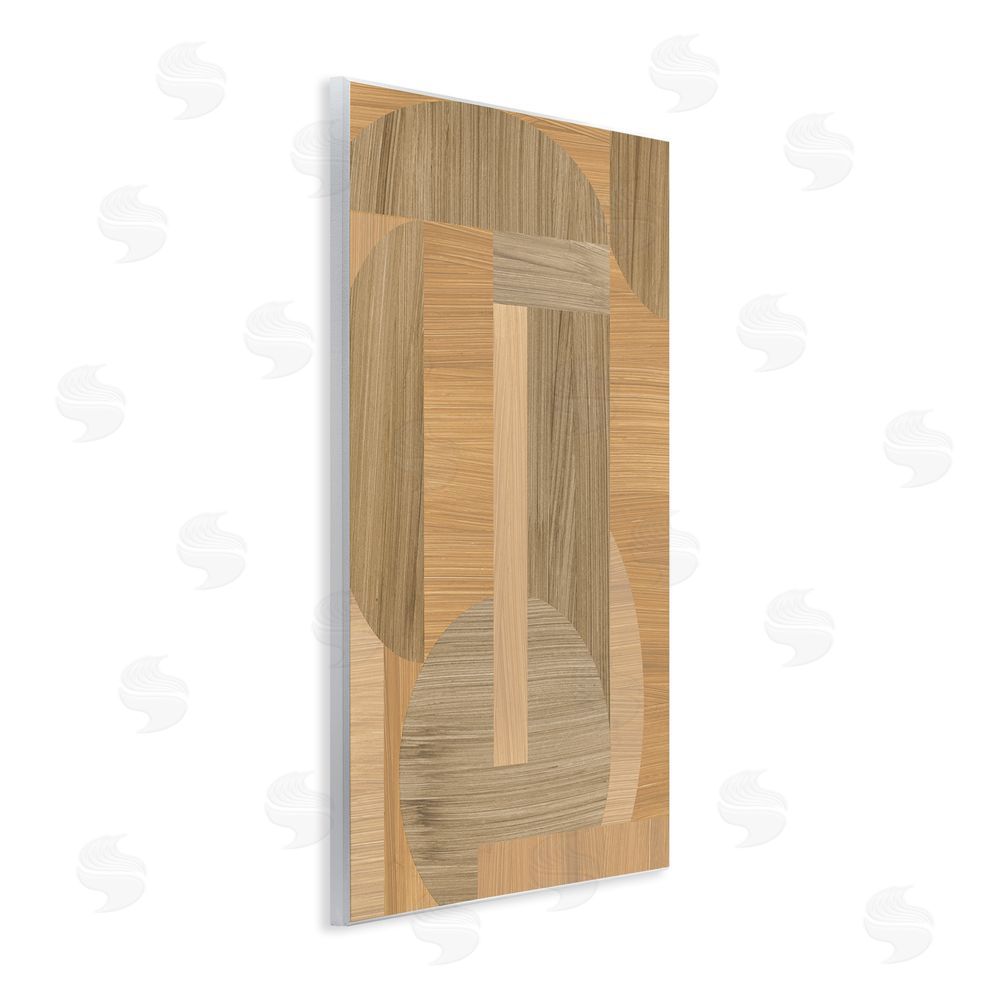 June Erica Vess Grain Patterned Linear Shapes Wall Plaque Art Print