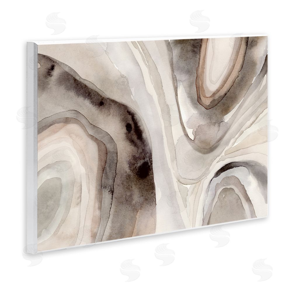 Victoria Barnes Abstract Geode Watercolor Wall Plaque Art Print