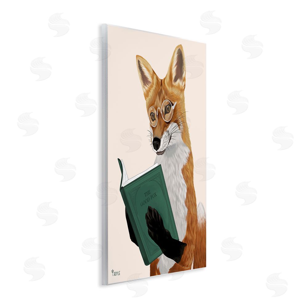 Tara Royle Wild Fox Reading Book Wall Plaque Art Print