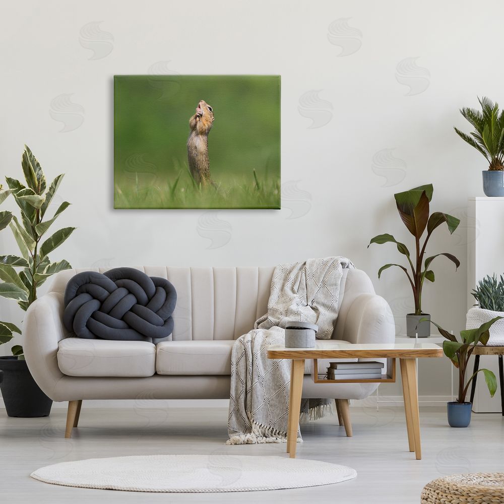 Roland Kranitz O Sole Mio Funny Animal Canvas Wall Art Print in Room
