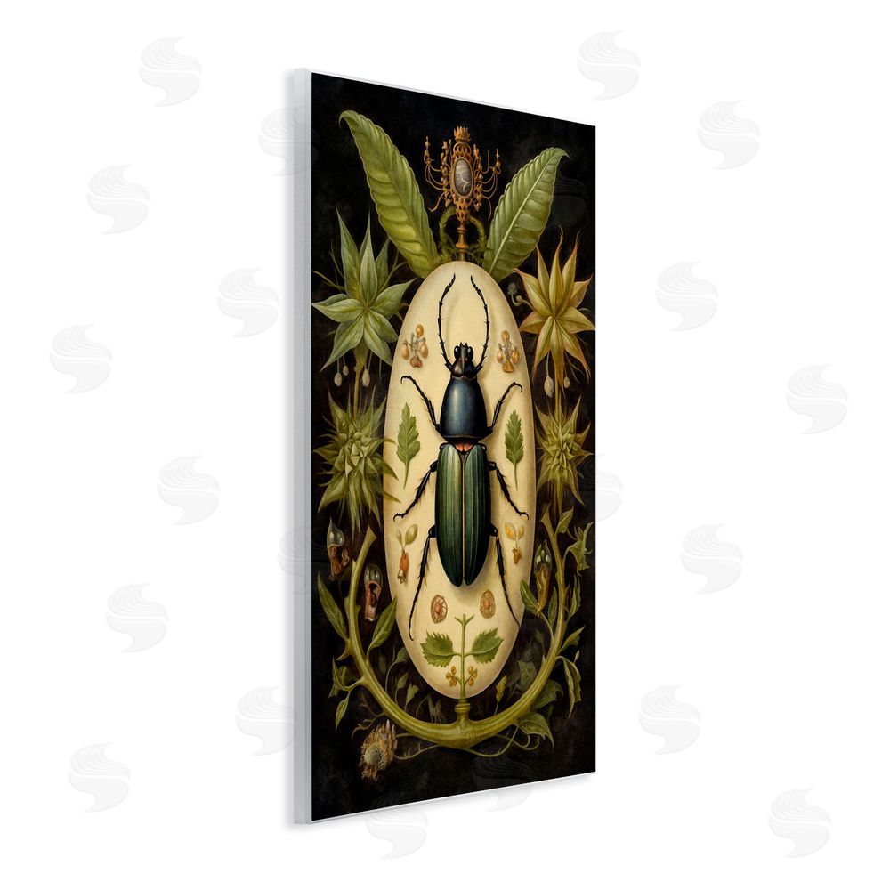 The Dutch Lady Vintage Beetle & Botanicals Wall Plaque Art Print