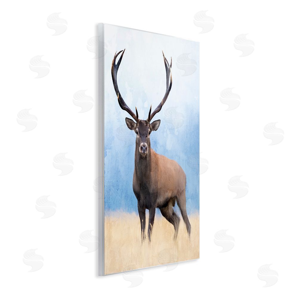 Kim Allen Deer in Open Field Wall Plaque Art Print