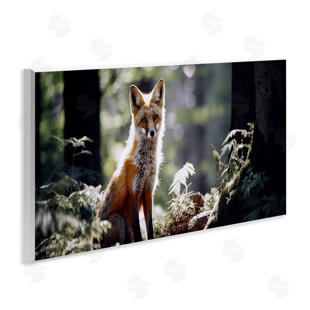 Ray Powers Fox Under Sun Rays Wall Plaque Art Print