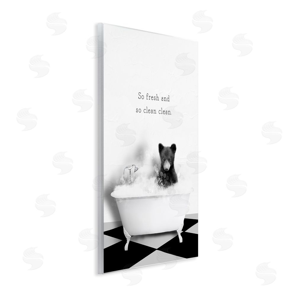 Leah Straatsma So Fresh & Clean Bear Wall Plaque Art Print