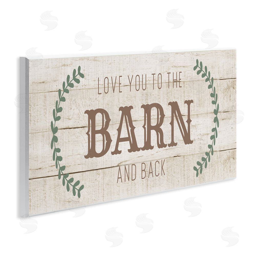 CAD Designs Love you Barn & Back Wall Plaque Art Print