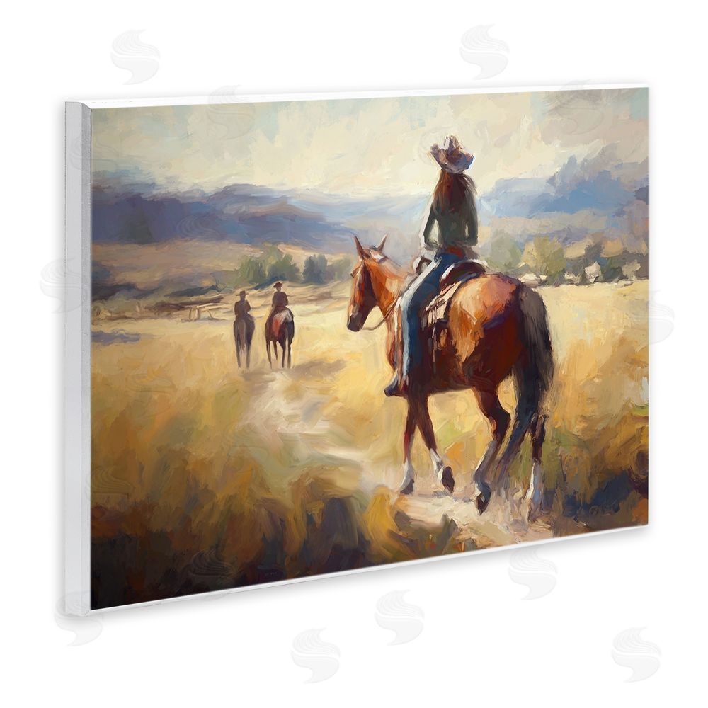 Ramona Murdock Equestrian Horse Riding Scene Wall Plaque Art Print