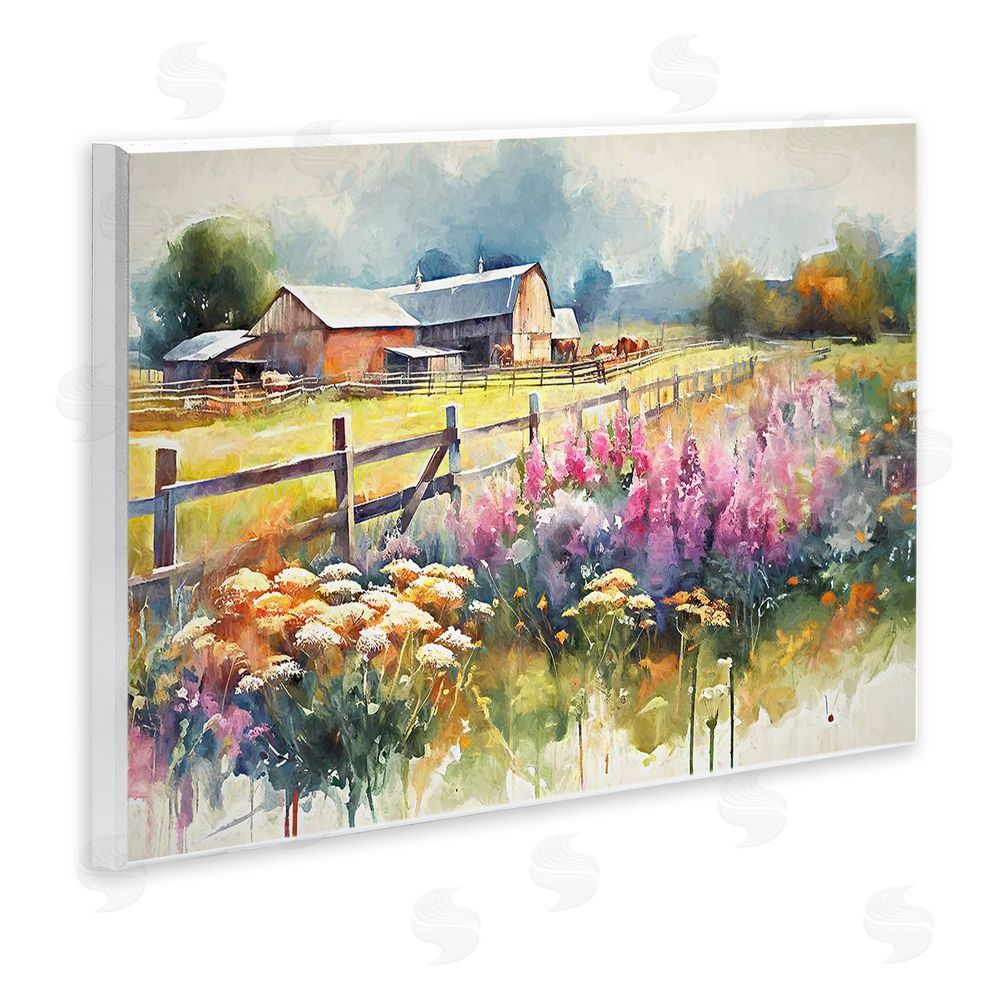Ramona Murdock Country Barn Modern Painting Wall Plaque Art Print