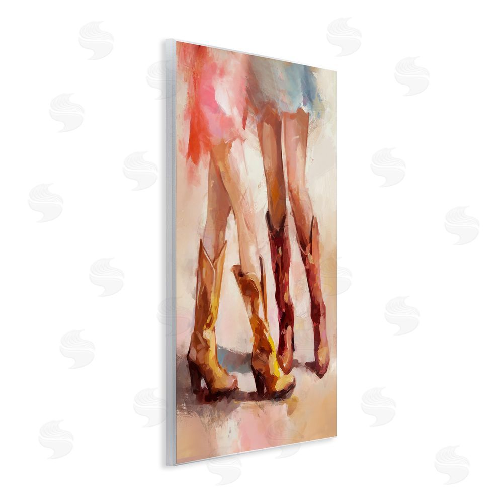 Ziwei Li Dancing Cowgirl Boots Wall Plaque Art Print