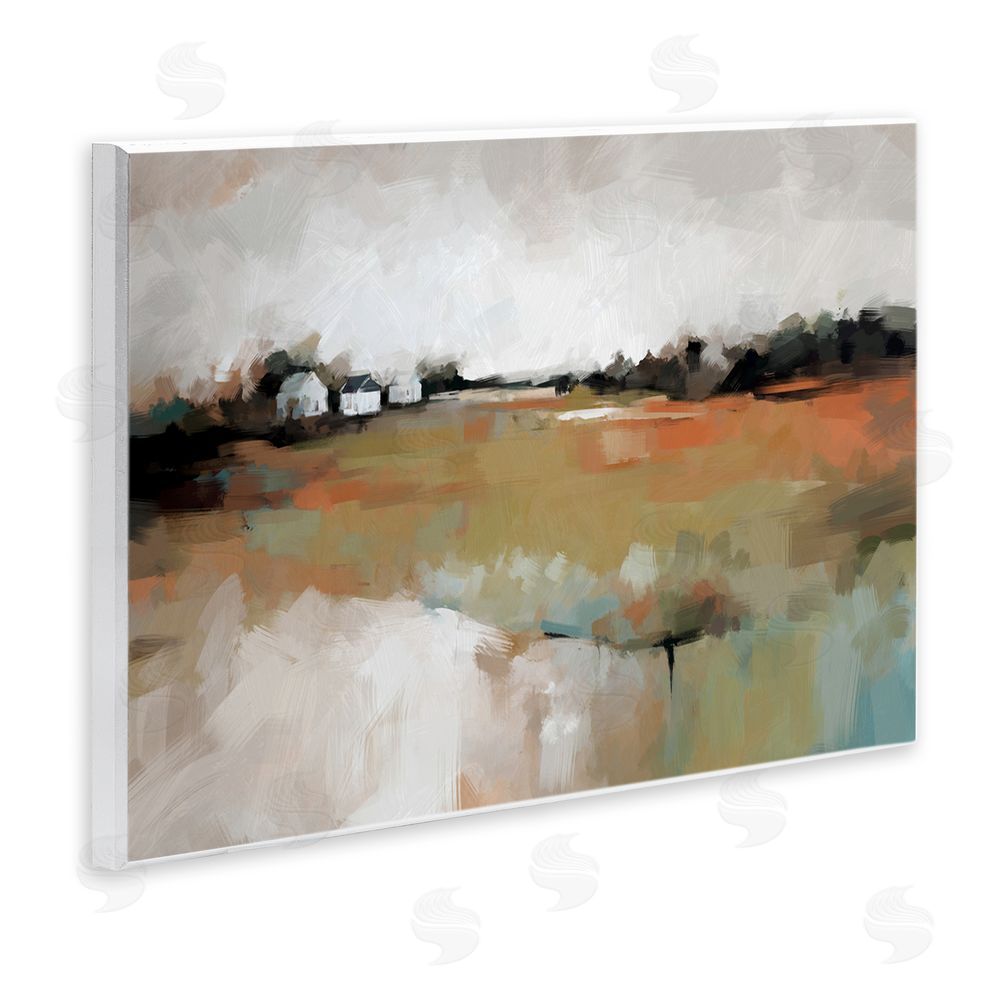 Ziwei Li Abstract Country Barns Landscape Wall Plaque Art Print
