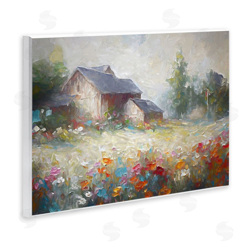 Ramona Murdock Abstract Floral Countryside Wall Plaque Art Print