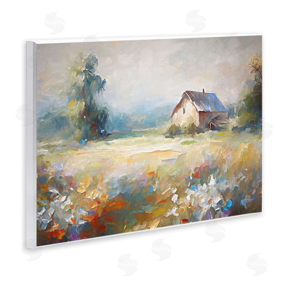 Ramona Murdock Floral Countryside Abstraction Wall Plaque Art Print