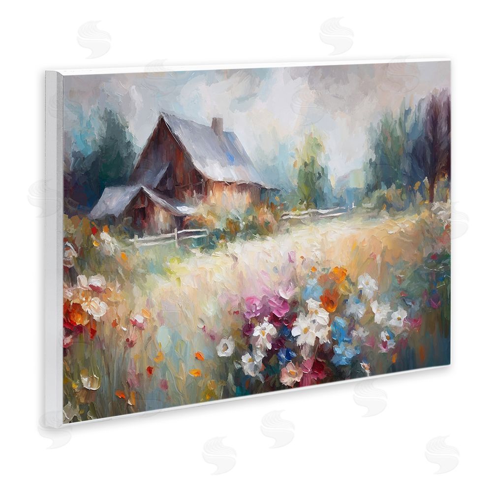 Ramona Murdock Grey Rustic Countryside Wall Plaque Art Print