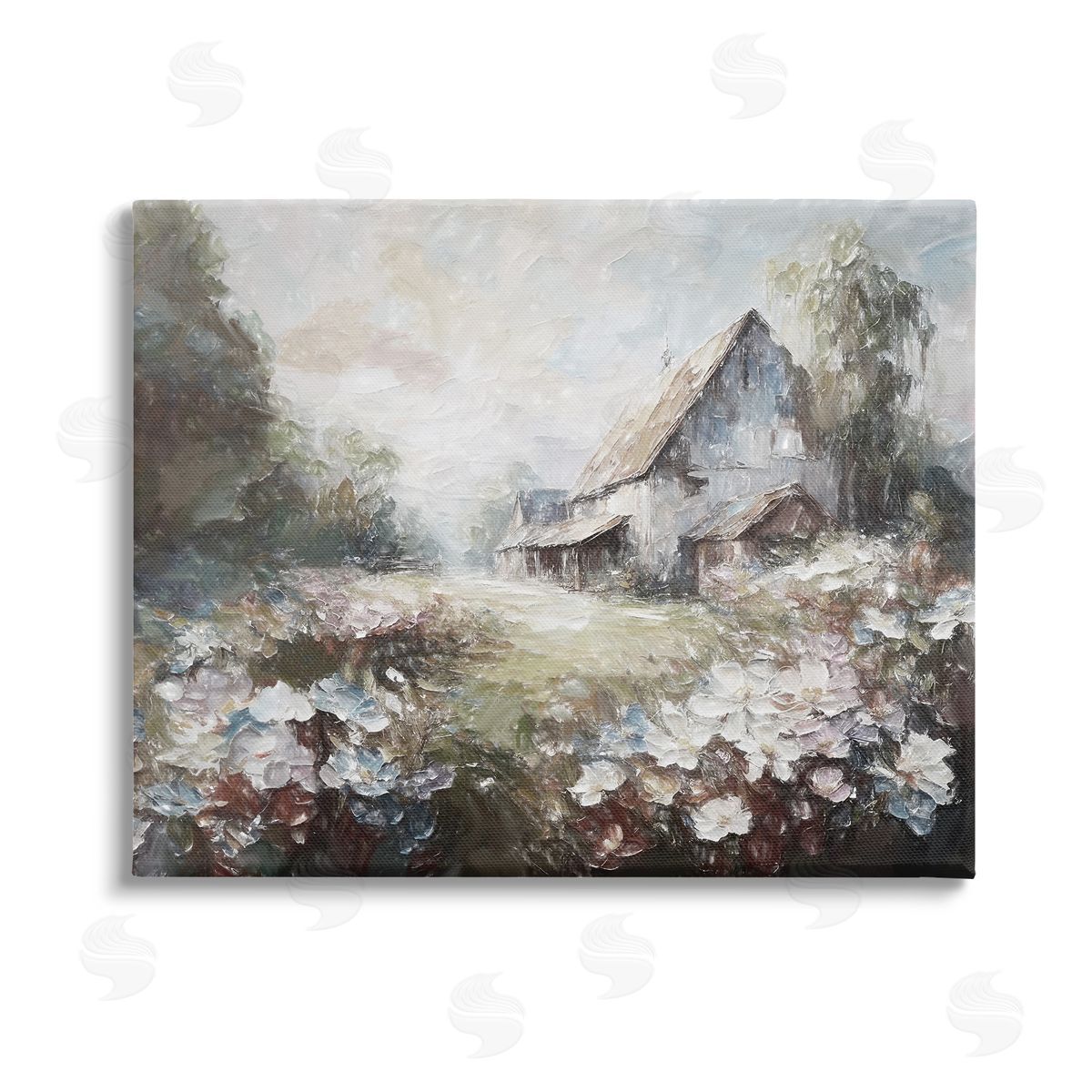 Ramona Murdock Soft Meadow in Countryside Stretched Canvas Wall Art Print