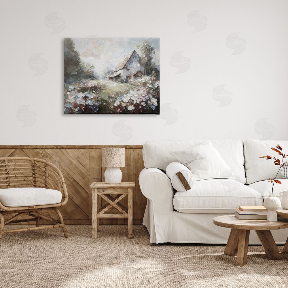 Ramona Murdock Soft Meadow in Countryside Canvas Wall Art Print in Room
