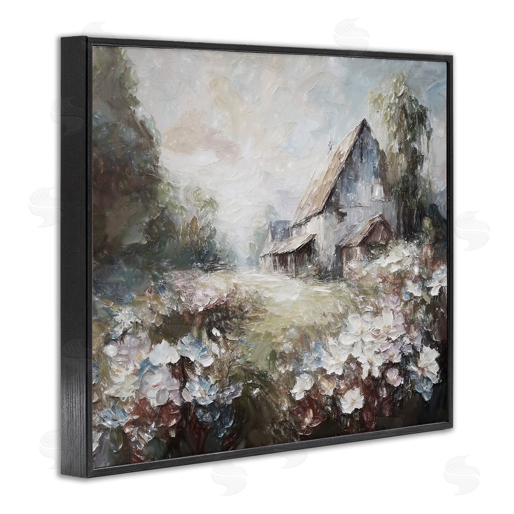 Ramona Murdock Soft Meadow in Countryside Black Framed Giclee Wall Art Print