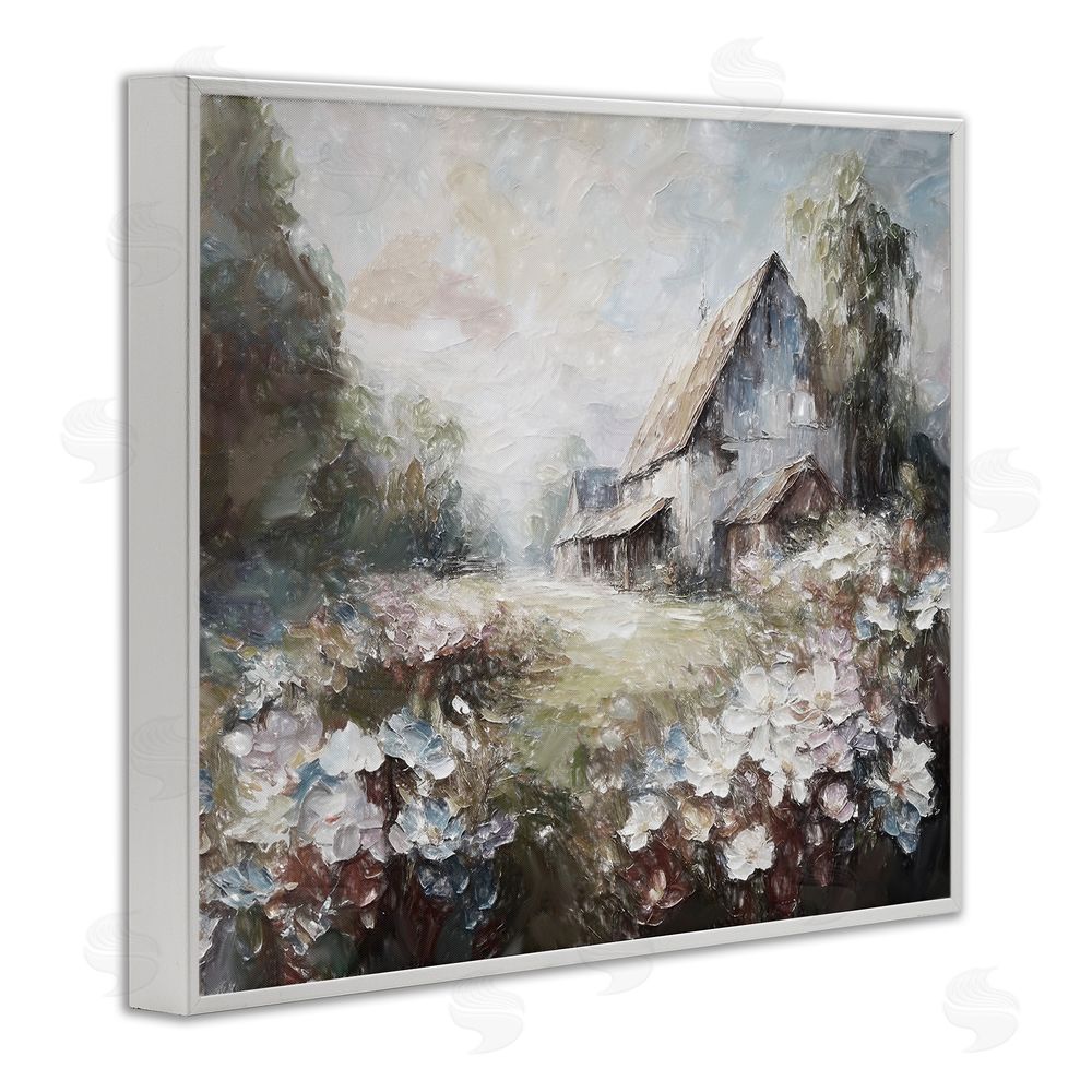 Ramona Murdock Soft Meadow in Countryside White Framed Giclee Wall Art Print