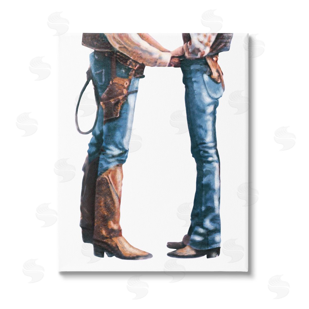 Marcus Prime Country Cowboy & Cowgirl Stretched Canvas Wall Art Print