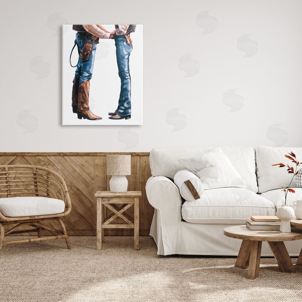 Marcus Prime Country Cowboy & Cowgirl Canvas Wall Art Print in Room