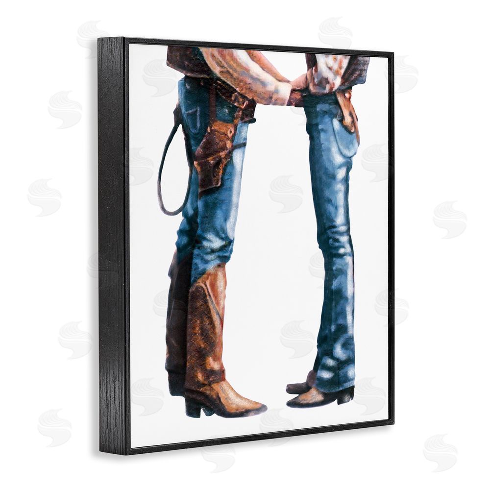 Marcus Prime Country Cowboy & Cowgirl Black Framed Giclee Wall Art Print