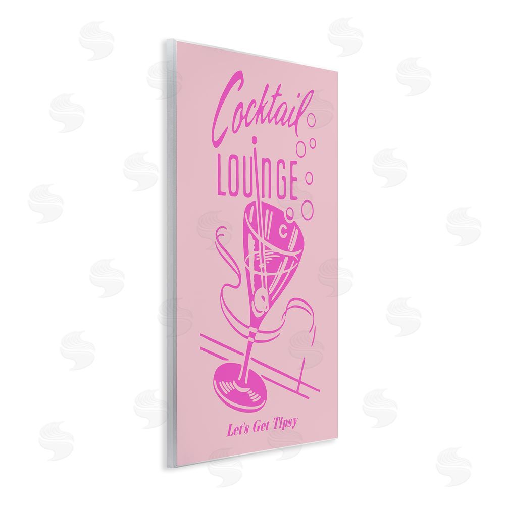 House of Lulu Pink Cocktail Lounge Wall Plaque Art Print