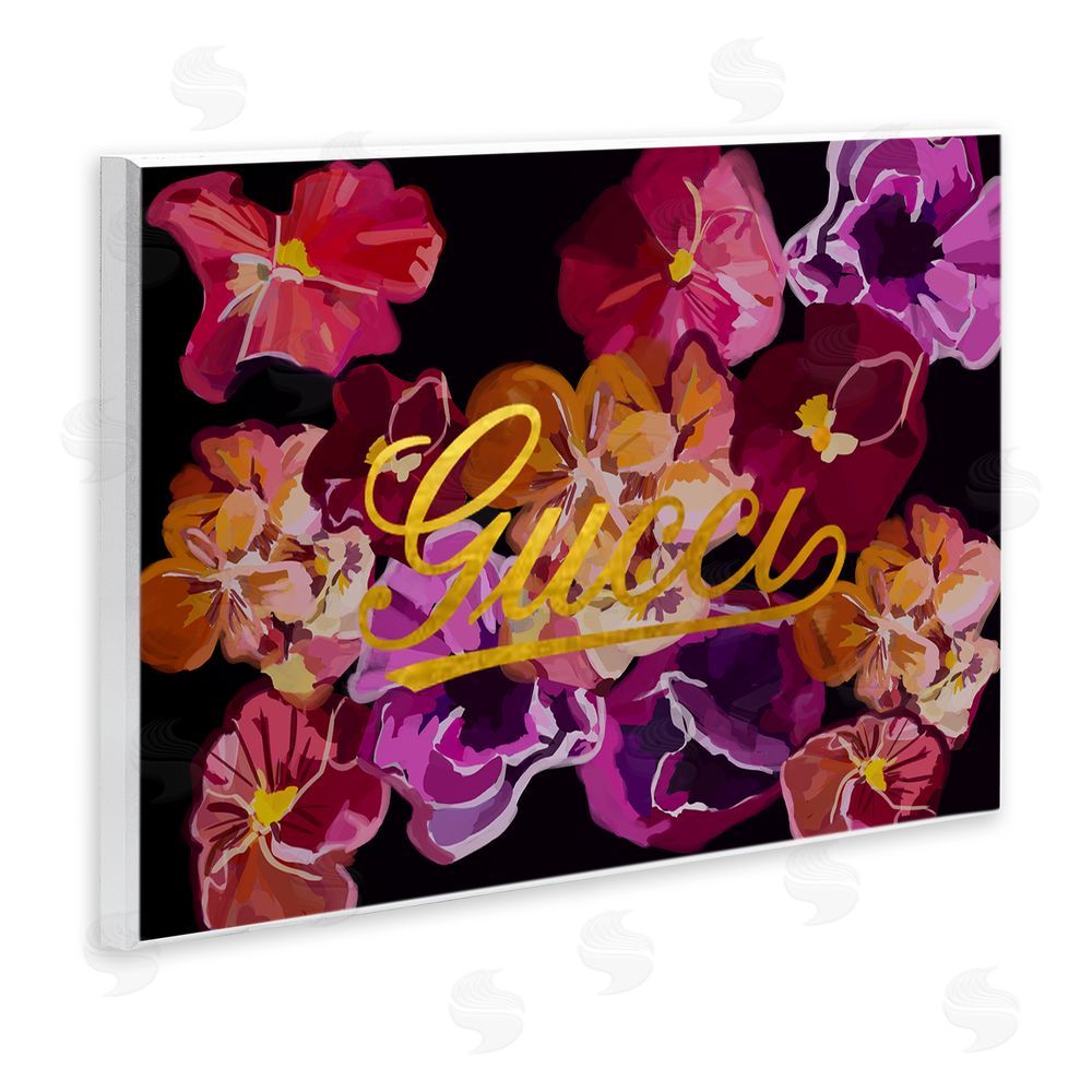 Amelia Noyes Glam Brand Flower Pattern Wall Plaque Art Print