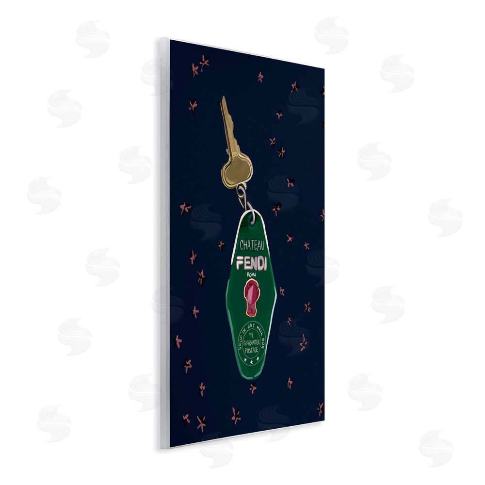 Amelia Noyes Glam Fashion Keychain Wall Plaque Art Print