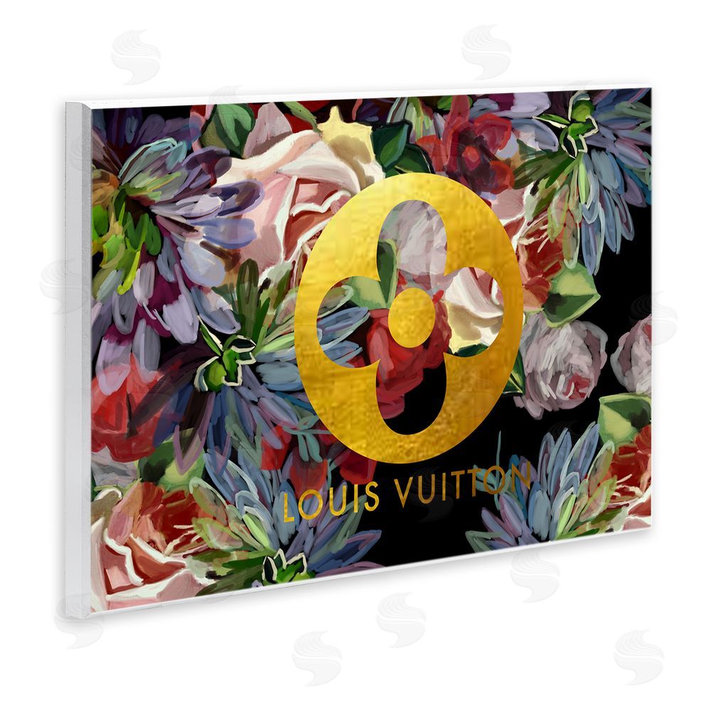 Amelia Noyes Floral Glam Fashion Logo Wall Plaque Art Print